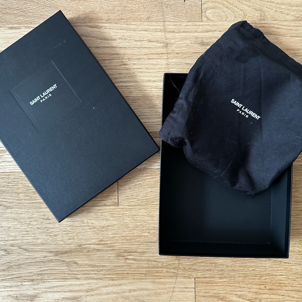 Saint Laurent Black Dust Bag with Box